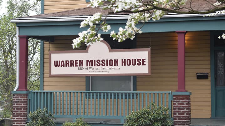 Picture of Front of Warren Mission House